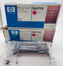 lot of 2 Genuine HP 502A Magenta Q6473A Print Cartridge LaserJet 3600