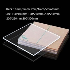 Clear Plastic Acrylic Sheet DIY Makings Cut To Size 1mm-8mm