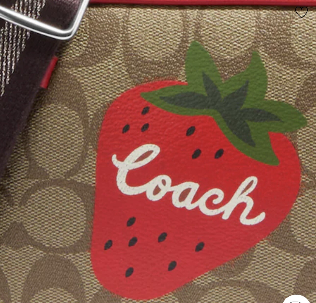NWT COACH Mini Jamie Camera Bag With Wristlet Strawberry image 4