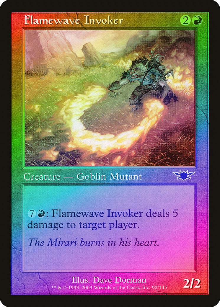 Flamewave Invoker FOIL Legions NM Red Common MAGIC THE GATHERING CARD ABUGames