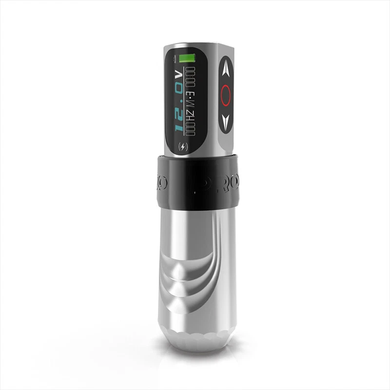 YILONG PRO Wireless Tattoo Machine Gun Professional Pen w/4.0mm Stroke+2 Battery image 12