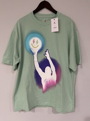 enamel green nike shirt