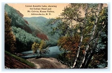 Lower Ausable Lake Indian Head Mt. Colvin Keene Valley Adirondacks NY 1918 F2