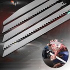 4PCS 300mm Reciprocating Stainless Steel Saw Blade Frozen Meat Bone Ice Cutting
