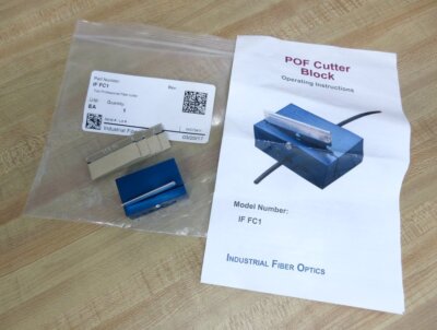 Industrial Fiber Optics IF FC1 POF Cutter Block Kit IFFC1