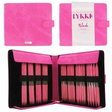 LYKKE ::Blush Double Pointed Needles Set:: LARGE in Fuchsia Fabric Pouch