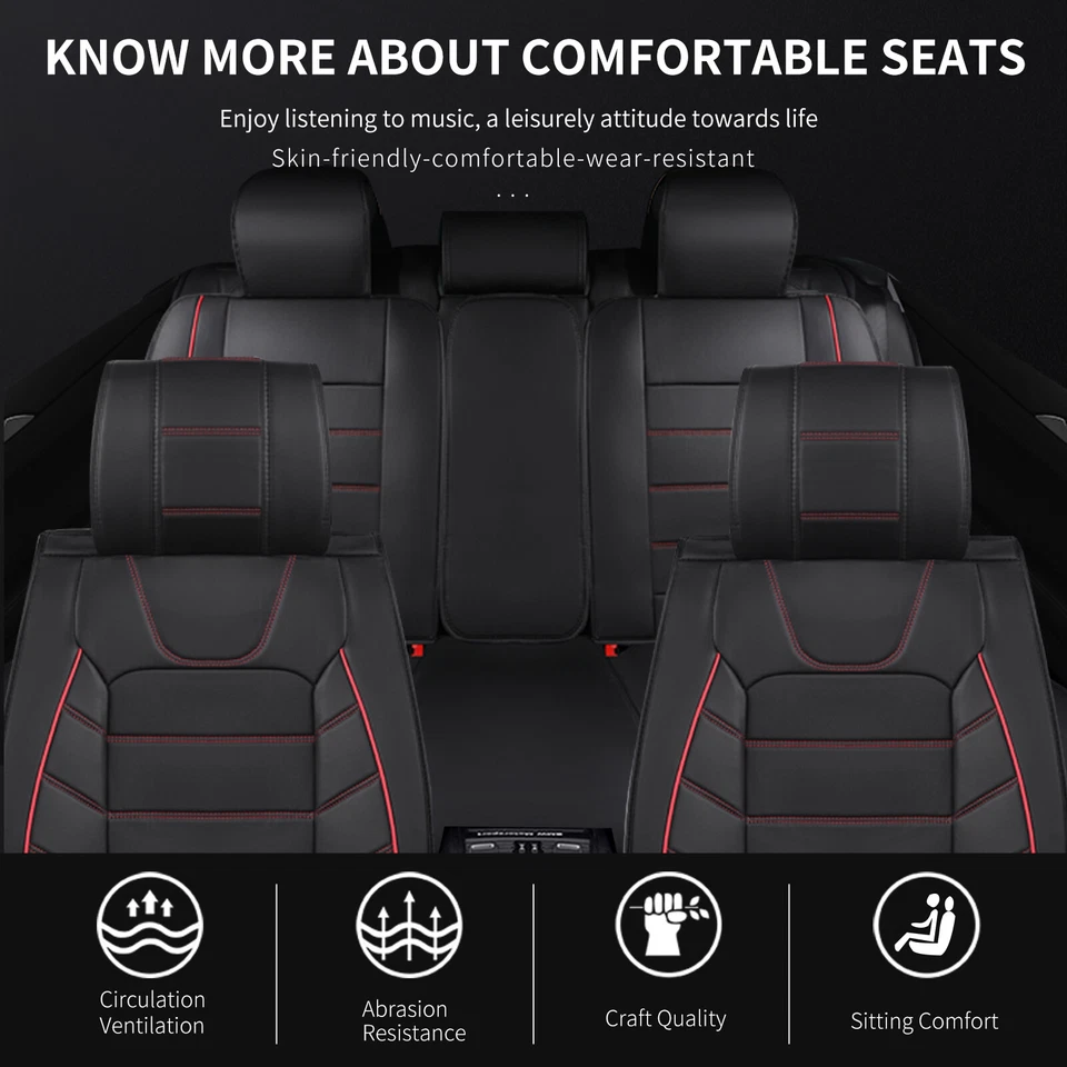 Роскошный кожаный набор чехлов на автомобильные сиденья передние/передние + задние подушки для Volvo S40 S60 - Изображение 2 из 4