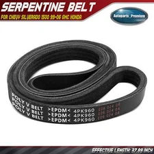 37.89" Serpentine Belt for Chevy Silverado 1500 1999-2008 GMC Honda Hummer Isuzu