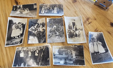 Vintage lot of 9 groups of women navy black and white photos collectable girls