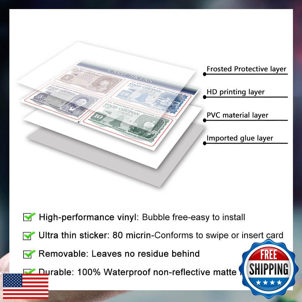 Prime Credit Card Debit Card Cover Funny Food Coupon Credit Card Skins - 4  PCS Tyrone Biggums Debit Card Stickers For EBT Transportation Cards EBT Card  Covers Easy Apply Card Skin