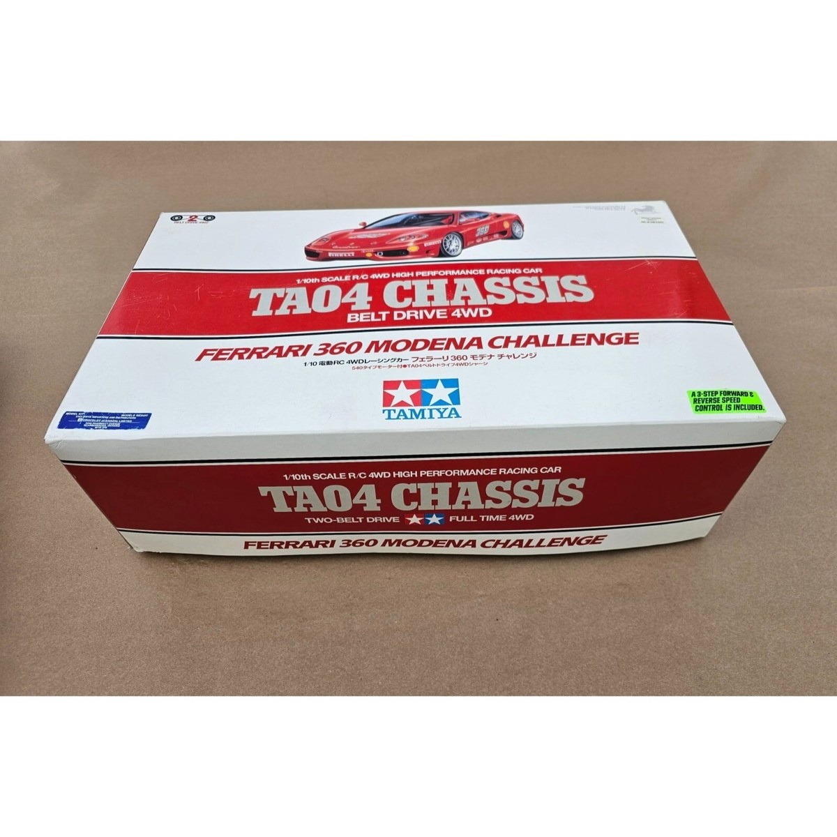 Vintage Tamiya TA04 Ferrari 360 Modena Challenge 4WD RC Racing Car