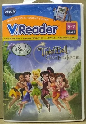 VTech VReader Disney TinkerBell and the Great Fairy Rescue Ages 5-7 NEW