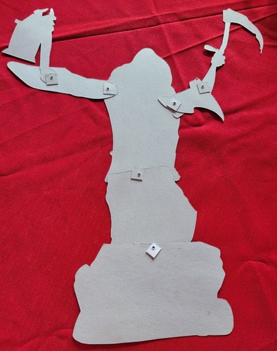 Amscan Ron Lewis Grim Reaper Wall Decoration Artwork Vintage Diecut Lantern USED - Picture 8 of 16