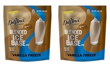2 PACK - CAFFE D'AMORE BLENDED ICE BASE MIX, FRAPPE VANILLA FREEZE MIX 3LB