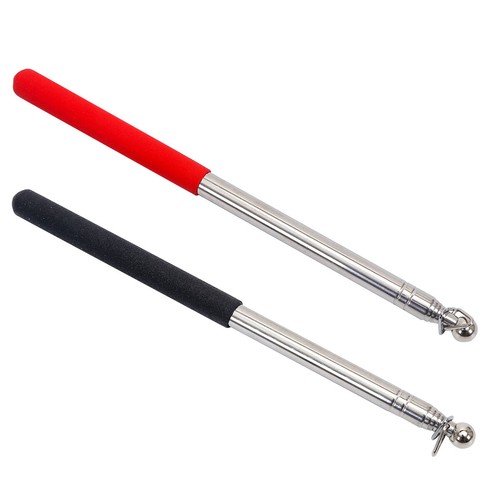 5ft Flagpole Stainless Steel Flag Pole Telescopic Portable Rubber Sleeve Handle - Picture 9 of 11