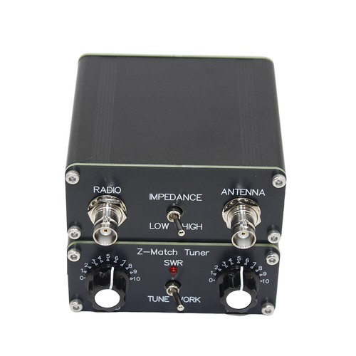5W QRP Z-match Manual Antenna Tuner 3-28 MHz BNC Interface Adapter - Zdjęcie 10 z 12