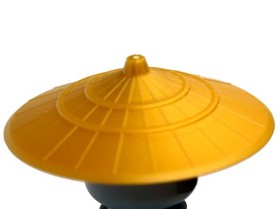 NEW LEGO - Headgear - Ninjago - Conical Asian Hat Pearl Gold x1- 70728 Sensei Wu