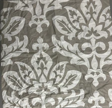 Charter Club Damask Designs Sonnet Euro SHAM 26 X 26 Pima Cotton Grey White