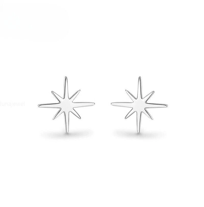 Aretes de platino puro PT950 para hombres y mujeres Lucky Shar 0,6-0,7 g Foto 2 de 4