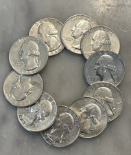 [Lot of 10] - 1964 Washington Quarter - ALL 1964 - 90% Silver Choose # of Lots!