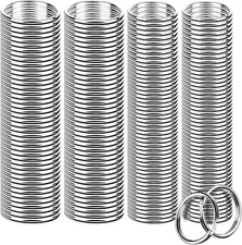 FANDAMEI 200 Pieces Split Key Rings Bulk for Keychain Key and Art Crafts(25 mm /