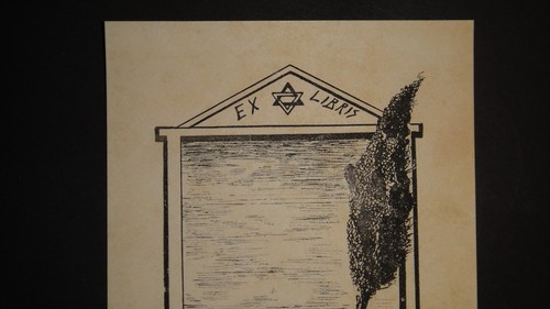 Rare Antique 1920 Lilien Etching Ex Libris Bookplate Jewish Judaica Bezalel - Picture 4 of 12