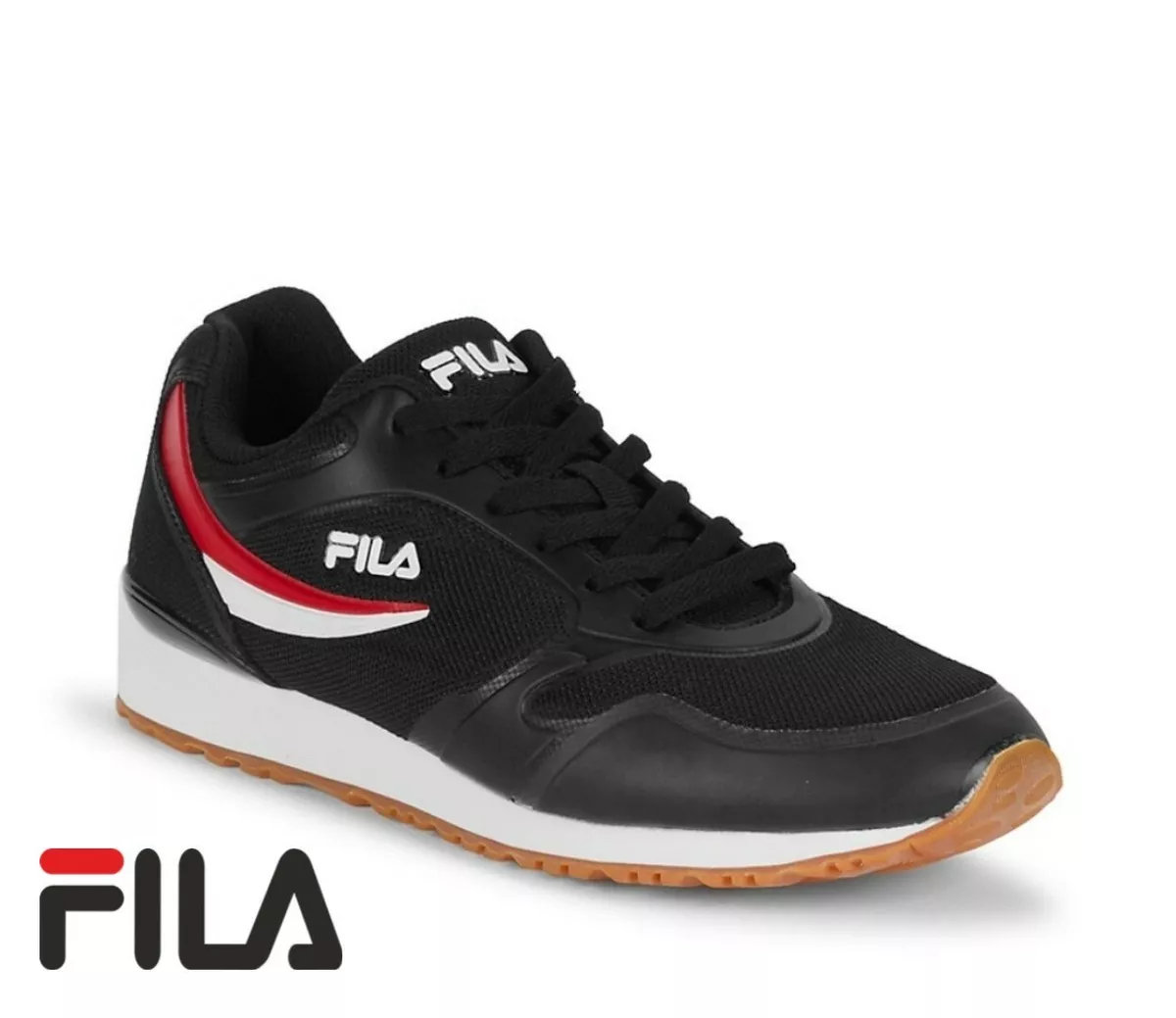 Fila Forerunner 18 Sneakers Black White Fila Red Men s Shoes