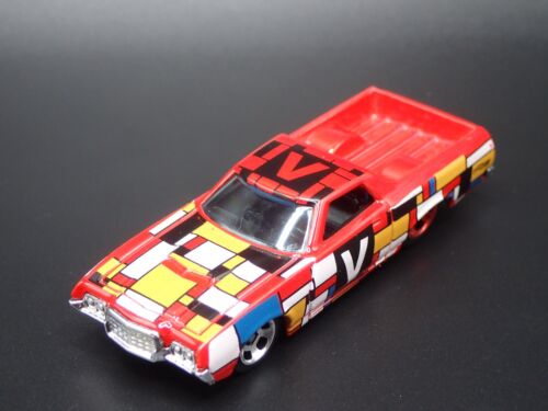 1972 72 Ford Ranchero Pickup Truck Red 1/64 Scale Diorama Diecast Modello Auto - Foto 7 di 8