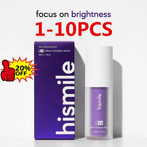 Hismile-V34 Color Corrector Purple Teeth Whitening Tooth Stain Removal 1 fl oz