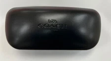 Coach Small Authentic Black Hard Side Clamshell Eyeglasses / Sunglasses Case