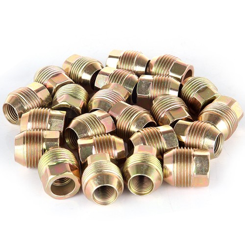 24pcs Gold 14x1.5mm 1.04'' Width Open End Lug Nuts For Chevrolet Silverado 1500 - Picture 2 of 7