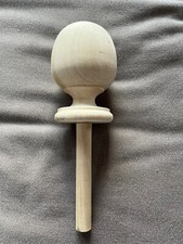 Unfinished Stairway Handrail Newell Post Round Acorn Wood Top Ball Cap Finial