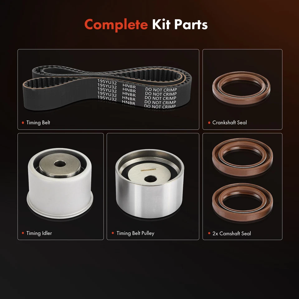 6x Kit de correa de distribución para Mitsubishi Endeavor 2004-2008 2010-2011 Galant Montero Foto 2 de 4