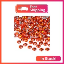 2880PCS Art Nail Rhinestones Non Hotfix Glue Fix Round Crystals Glass Flatback f