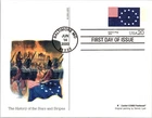 Dr Jim Stamps Fdc 20C Historic Easton Flag 1814 4X6 Postcard Fleetwood
