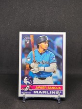 2025 Topps Heritage - #167 Javier Sanoja RC Miami Marlins Rookie