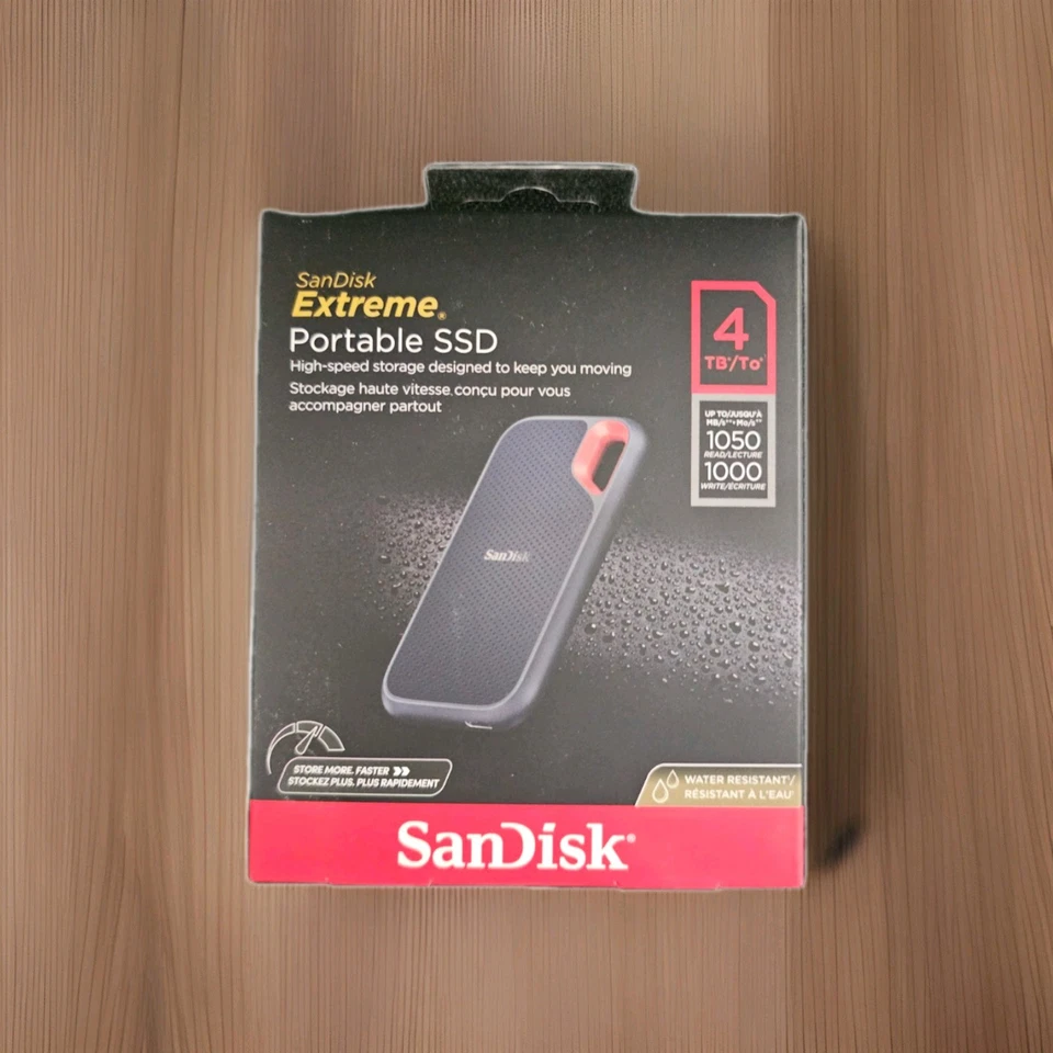 SanDisk Extreme V2 4TB USB-C Tragbare Externe SSD (SDSSDE61-4T00-G30)