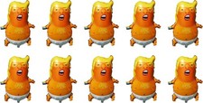 Lot of 10 - Donald Trump Baby Mylar Foil Balloons 23"x18" Funny Party Gag