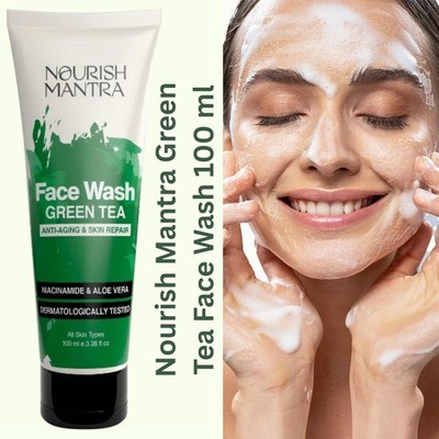 Nourish Mantra Face Wash With Green Tea Gesichtsreiniger für alle Hauttypen 1...