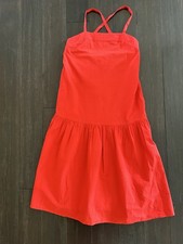 Everlane Red Open Back Midi Strappy Halter Dress NWOT 4