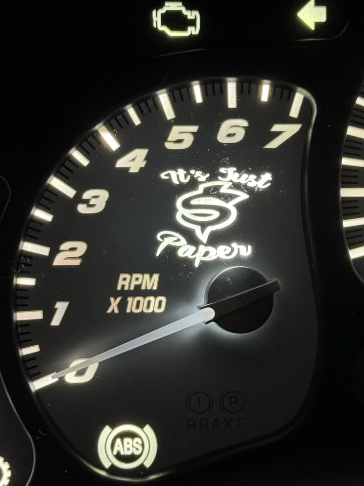 Clúster personalizado 140 mph 7 k rpm. Chevy/GM clásico 06-07 "it's Just Paper" Foto 2 de 2