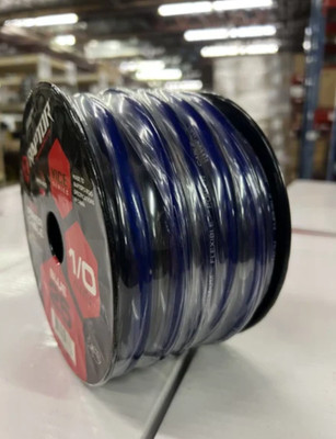 Metra R3BL0-25 Raptor 1/0 AWG Power Wire Spool Ultra-Flex Technology Blue 25FT
