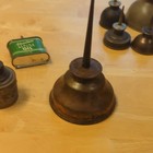 Stainless Vintage Sewing Machine Oil Can Lot of 7 Metal Spout Oiler antique  — photo 8
