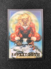 Sabretooth 2024 Skybox Marvel Masterpieces 92 Platinum #78 Lenticular 3D
