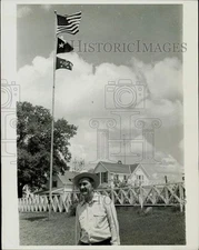 1960 Press Photo Senator Lyndon B. Johnson at his Johnson City, Texas ranch.