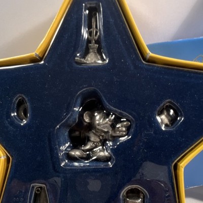 Hallmark Walt's 100th Sorcerer's Apprentice Pewter Ornament Set of 6 2001