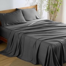 Bedsure Queen Sheet Set, Rayon Derived from Bamboo, Cooling Sheets, Breathabl...
