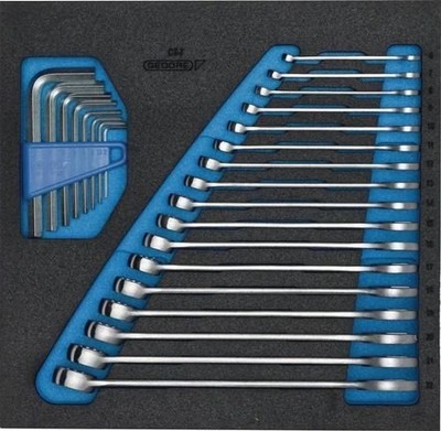 GEDORE Werkzeugmodul 1500 CT2-7 25 teilig 2/3-Modul Ringmaul-/Stiftschlüssel
