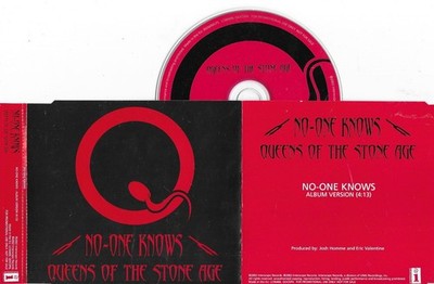 QUEENS OF THE STONEAGE - no one knows - PROMO 1  tracks CD