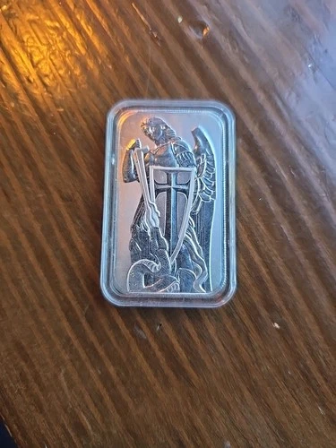 Scottsdale Mint Archangel Michael Bullion Bar .999 Silver, 1 Oz